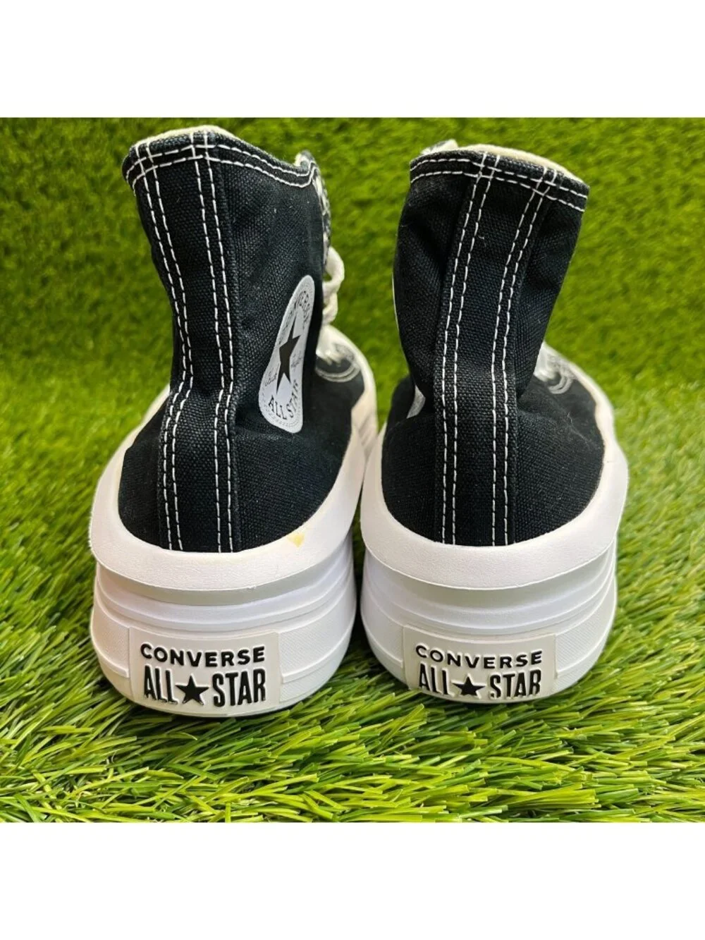 Converse Chuck Taylor All Star Move Womens Size 7 Black Athletic Shoes Sneakers